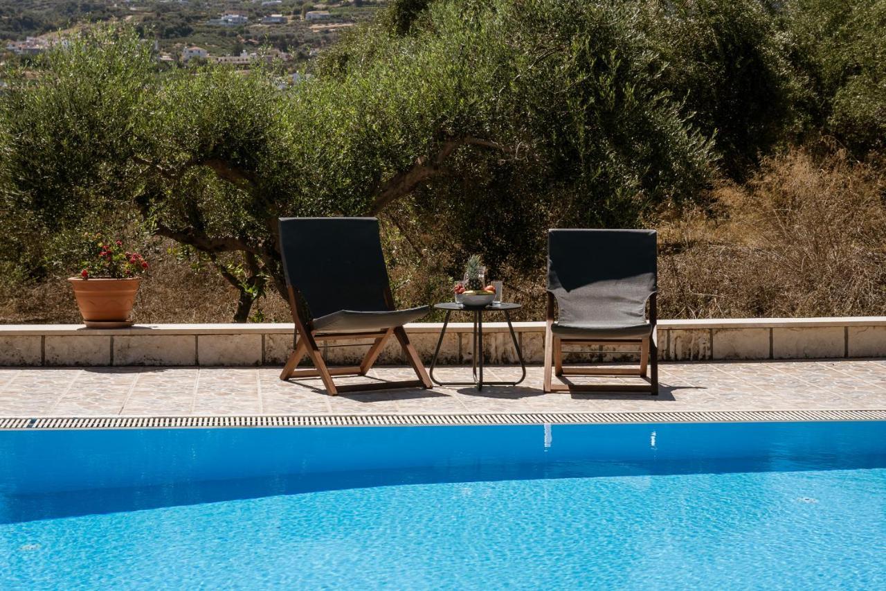 Lefkothea Villas With Large Pool, Bbq & Playground Adelianos Kampos Exterior photo